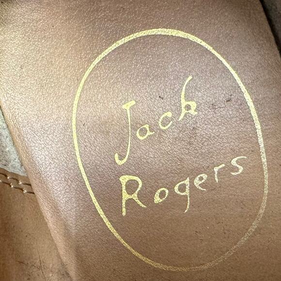 Jack Rogers Kali Suede Ankle Booties Gray 2 Bows Side Zip Prairie Size 6M - Picture 7 of 9